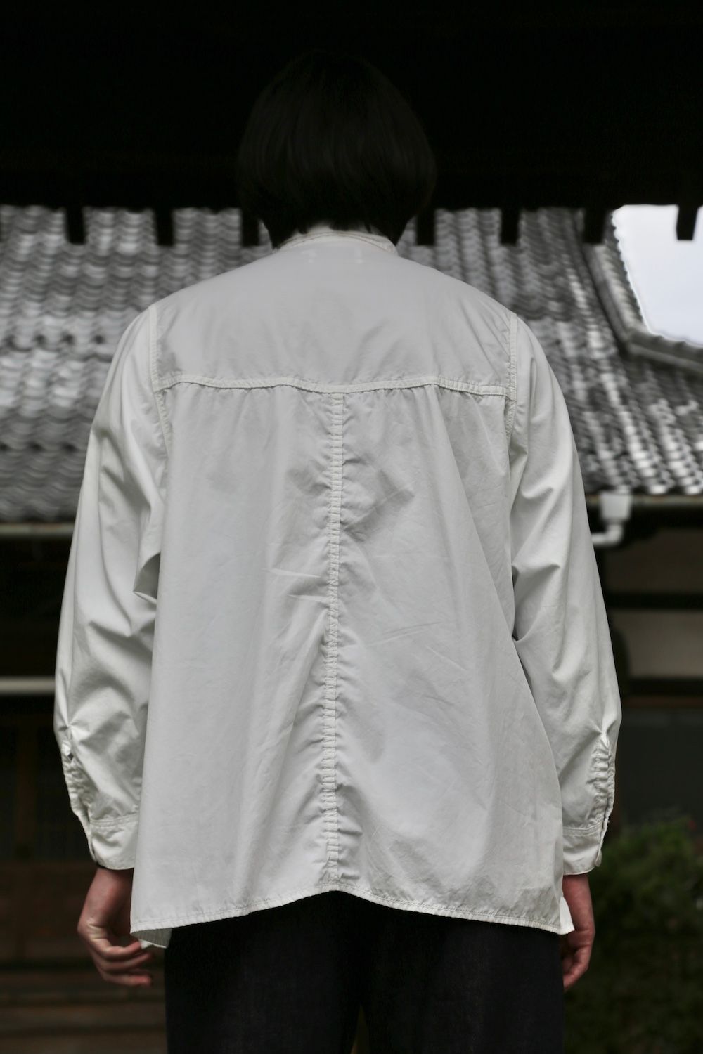 Garment Dyed Poplin Umbrella Yoke Shirt(GM211-50032) style.2021.2.14.