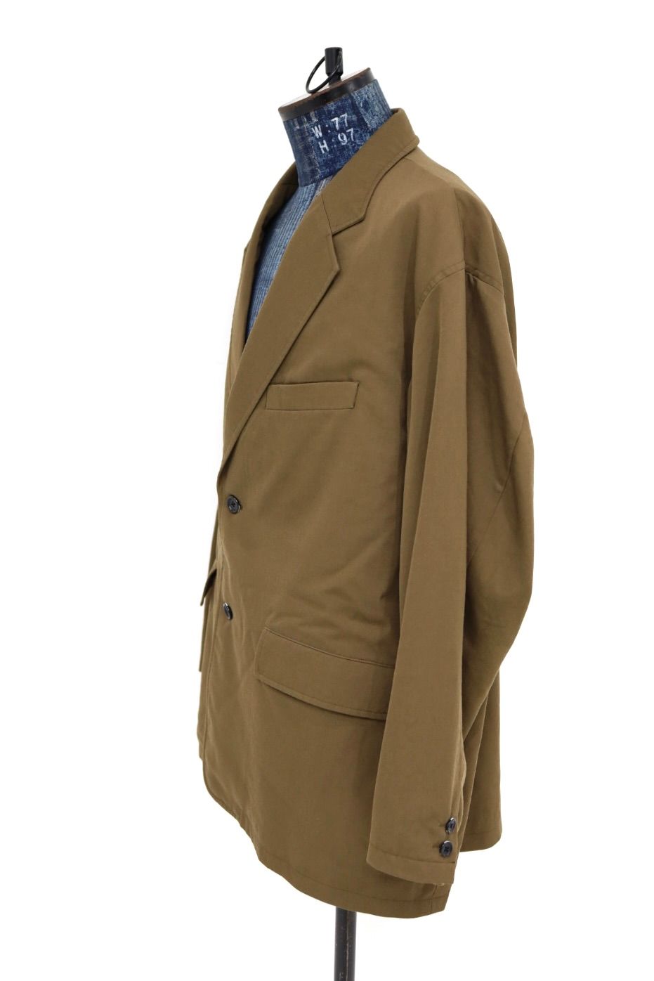 グラフペーパー Fulled Wool Twill Oversized Jacket(GM263-20410)BROWN☆9月12日(土)発売！