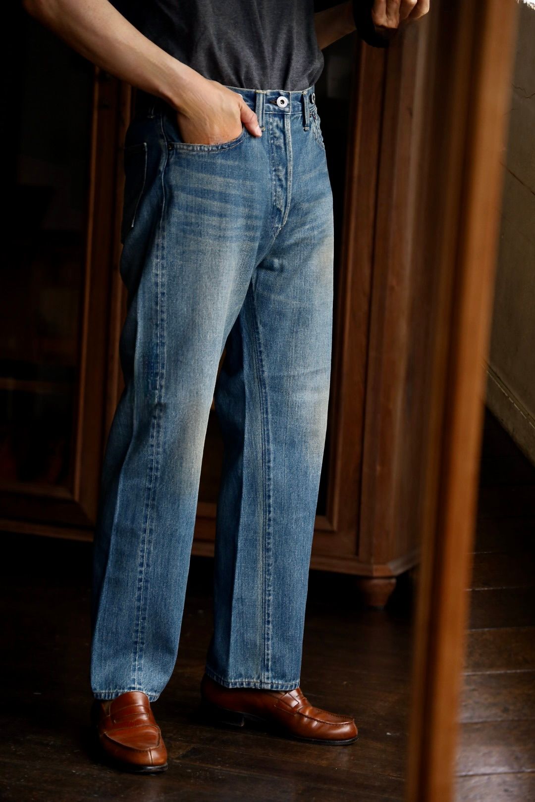 A.PRESSE 2025 STYLE2 No.2 Washed Denim Pantスタイル