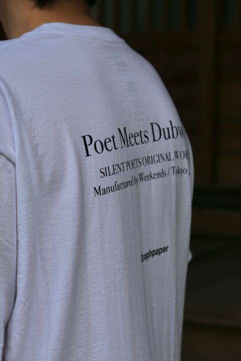 Graphpaper POET MEETS DUBWISE fOversized Tee “WORDS AND SILENCE” style 2021..7.10.