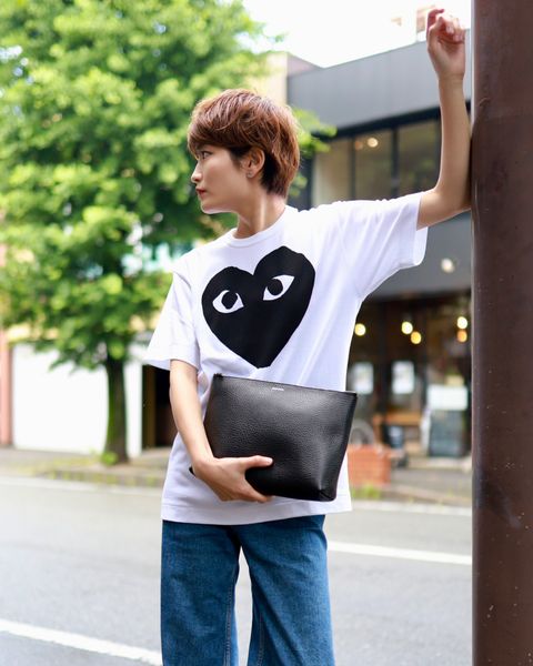 プレイコムデギャルソン BLACK HEART Tシャツstyle.2023.6.18