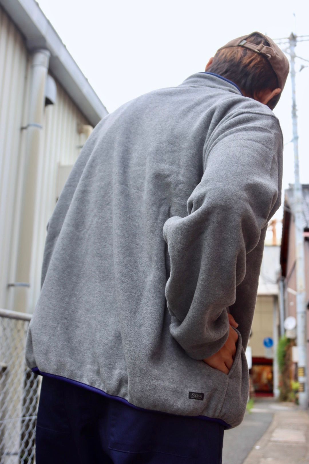 セダンオールパーパスFW23 Fleece Snap Pullover (SD23F-CT07)Grey