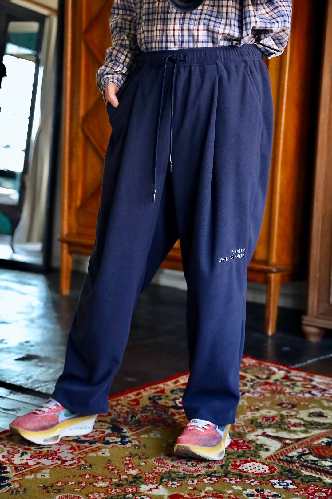 S.F.C 25FW SPOT エスエフシー FLEECE WIDE TAPERED EASY PANTS(SFCFW25P01SP)Navy☆12月20日(土)発売！