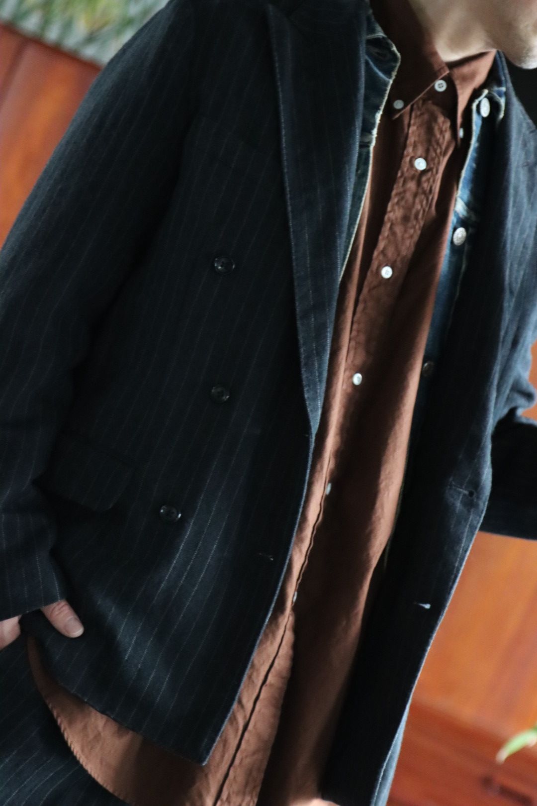 A.PRESSE BD Oxford Shirt(22SAP-02-05H)BROWN style
