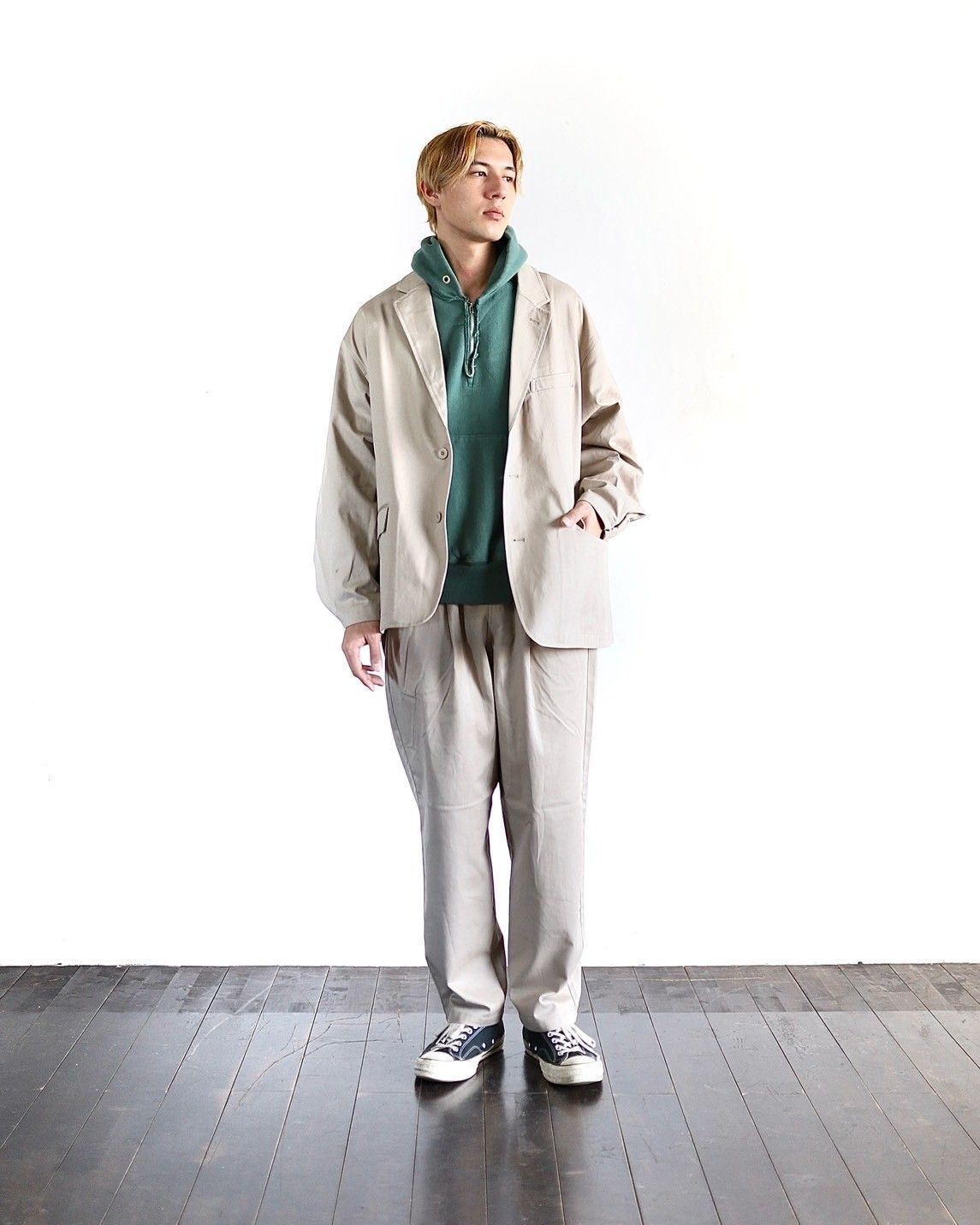 フレッシュサービス24SS CORPORATE CHINO JACKET スタイル 2024.1.20 