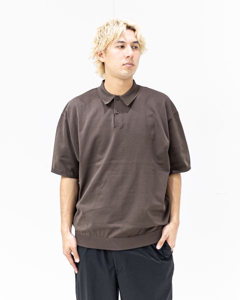 DAIWA PIER39(ダイワピア39) TECH KNIT POLO S/S(BE-43026)BROWN GRAY☆3月28日(土)新作発売！