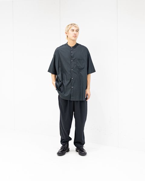 グラフペーパー Broad S/S Oversized Band Collar Shirt 4月11日(土)新作発売！