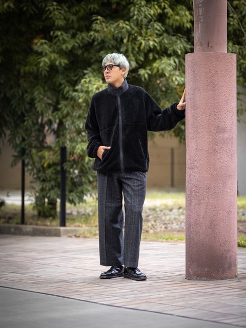 Graphpaper Wool Boa Zip-Up Blouson MARK STYLE