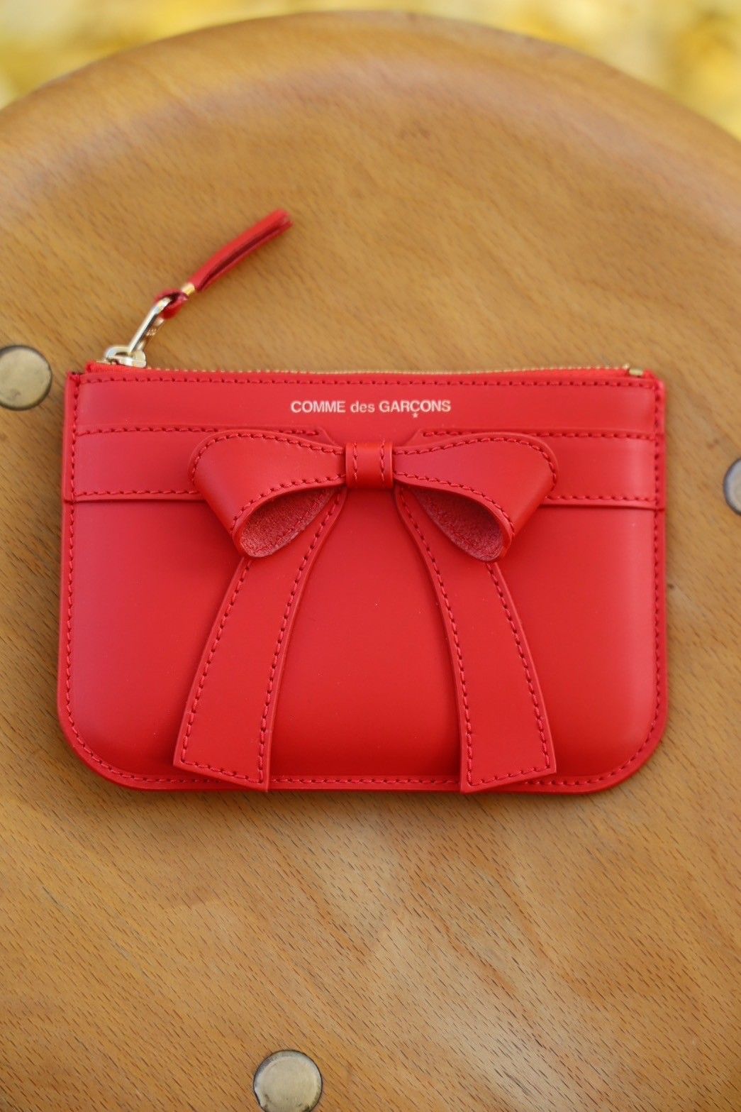 Wallet COMME des GARCONS - コムデギャルソン 財布Big Bow Zip Pouch(8Z-O810-051)Red |  mark