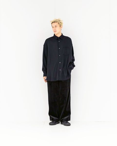 Graphpaper Wool Smooth Flannel Oversized Regular Collar Shirt 10月4日(土)新作発売！