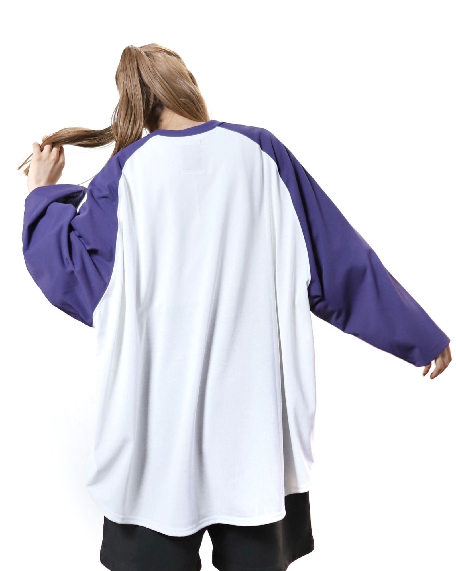 S.F.C 24SS エスエフシー RAGLAN BASEBALL TEE(SFCSS24CS12)White/Purple