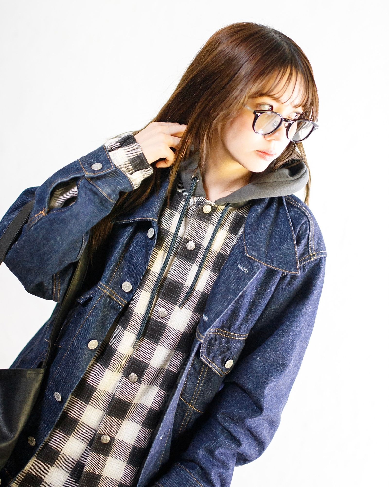 SEDAN ALL-PURPOSE Flannnel Hoodie&デニムセットアップstyle.2024.11.16