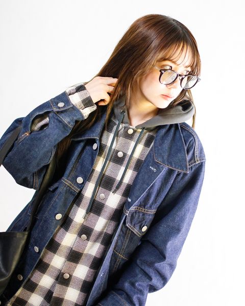 SEDAN ALL-PURPOSE Flannnel Hoodie&デニムセットアップstyle.2024.11.16