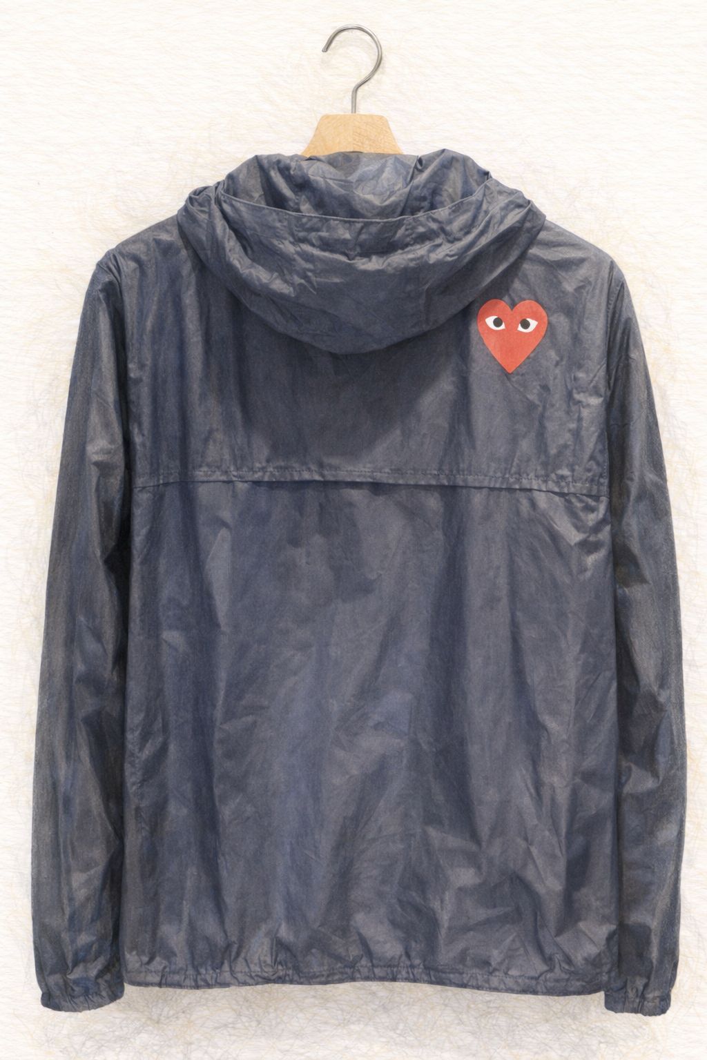 プレイコムデギャルソン K-WAYコラボ FULL ZIP HOODIE(NAVY)