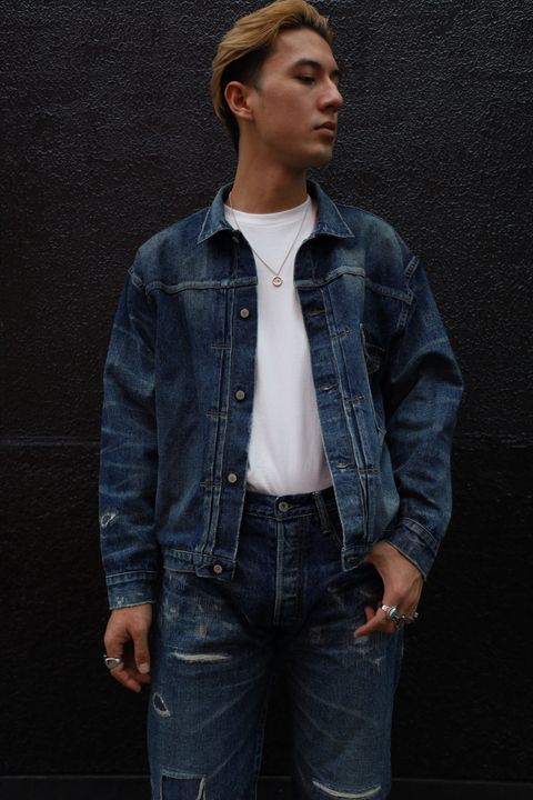 アイジュンヤワタナベマン 24AW New Manual Wネームデニムパンツ(L)