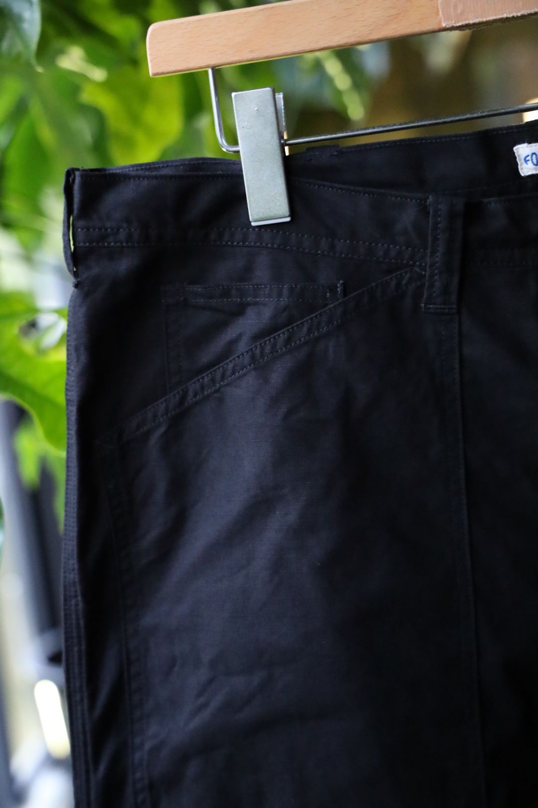 ファウンダ DOUBLE KNEE PANTS (015FD252014)BLACK