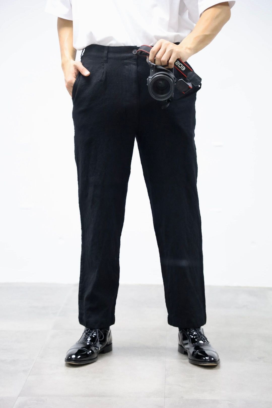 COMME des GARCONS HOMME ウールサージ製品縮絨ジャケット&パンツ セットアップスタイル