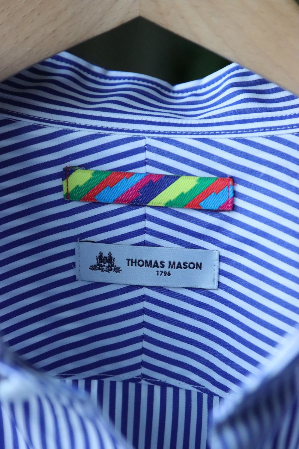 is-ness×THOMAS MASON VENTILATION LONG SLEEVE SHIRT"BLOCKS STRIPE"イズネス22SS