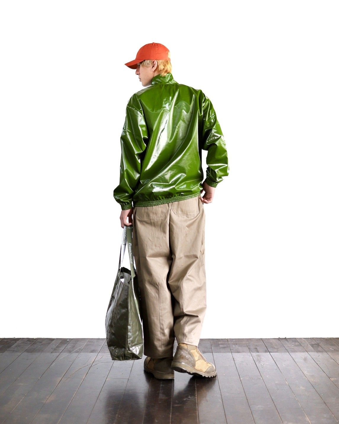 doublet - ダブレット24SS LAMINATE TRACK JACKET (24SS11BL187) KHAKI 