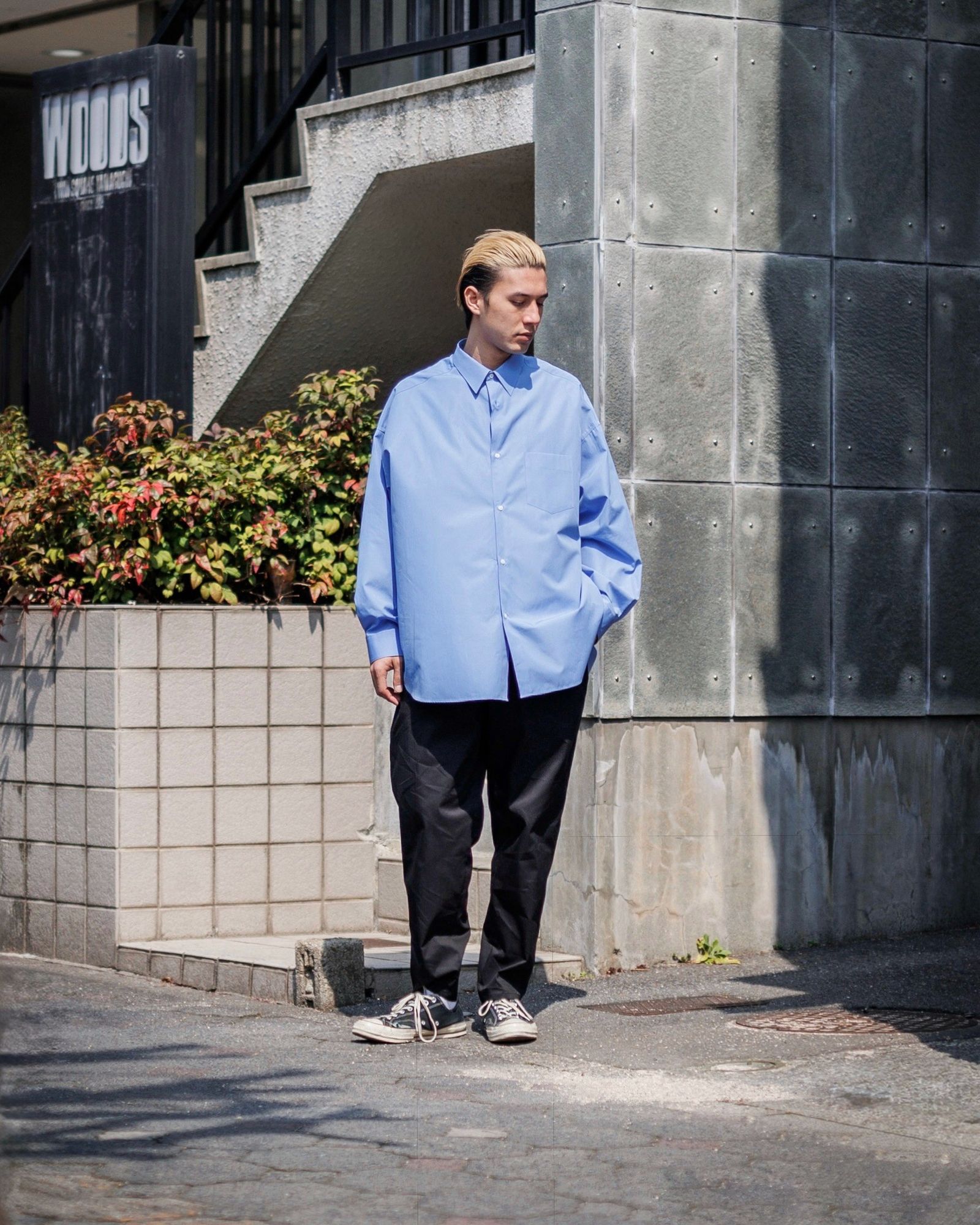 グラフペーパー Solotex Twill Wide Tapered Chef Pants(BLACK)
