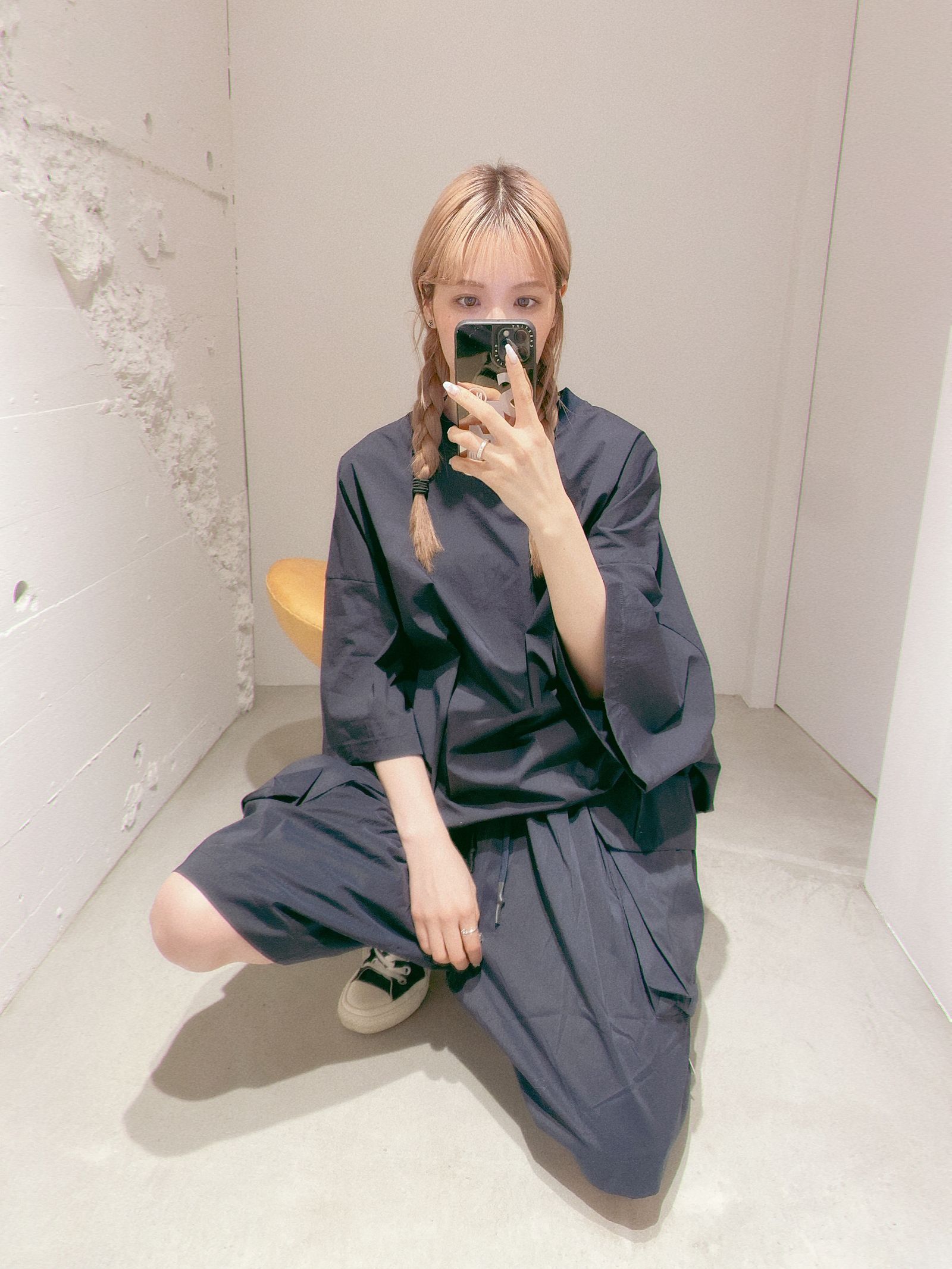 S.F.C 24SS エスエフシー BIG NYLON SS TEE(SFCSS24S05)Navy☆3月30日(土)発売！