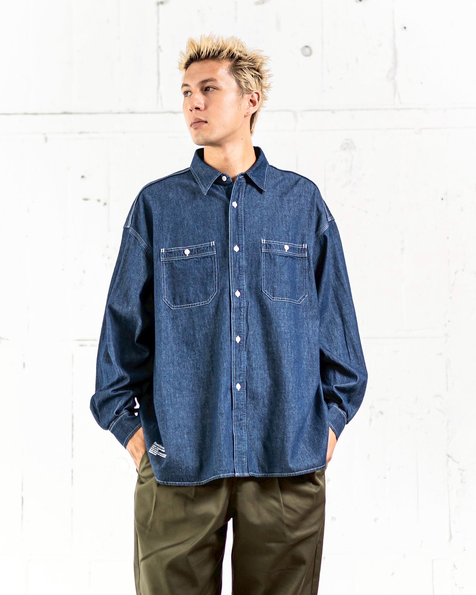 FreshService LIGHT DENIM L/S SHIRT ミックススタイル
