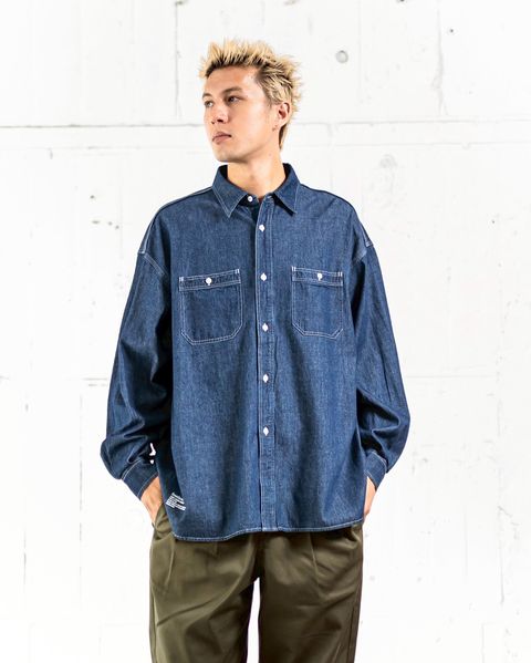 FreshService LIGHT DENIM L/S SHIRT ミックススタイル
