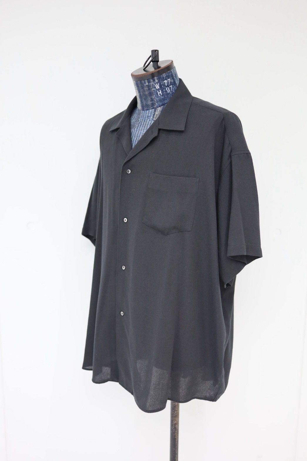 グラフペーパー 26SS Viscose Viyella S/S Sleeping Shirt(GM261-50457)CHARCOAL☆3月14日(土)発売！