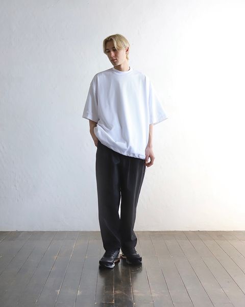 イズネス 24SS BALLOON DOUBLE LAYERED MESH SHORT SLEEVE T-SHIRT style 2024.4.13