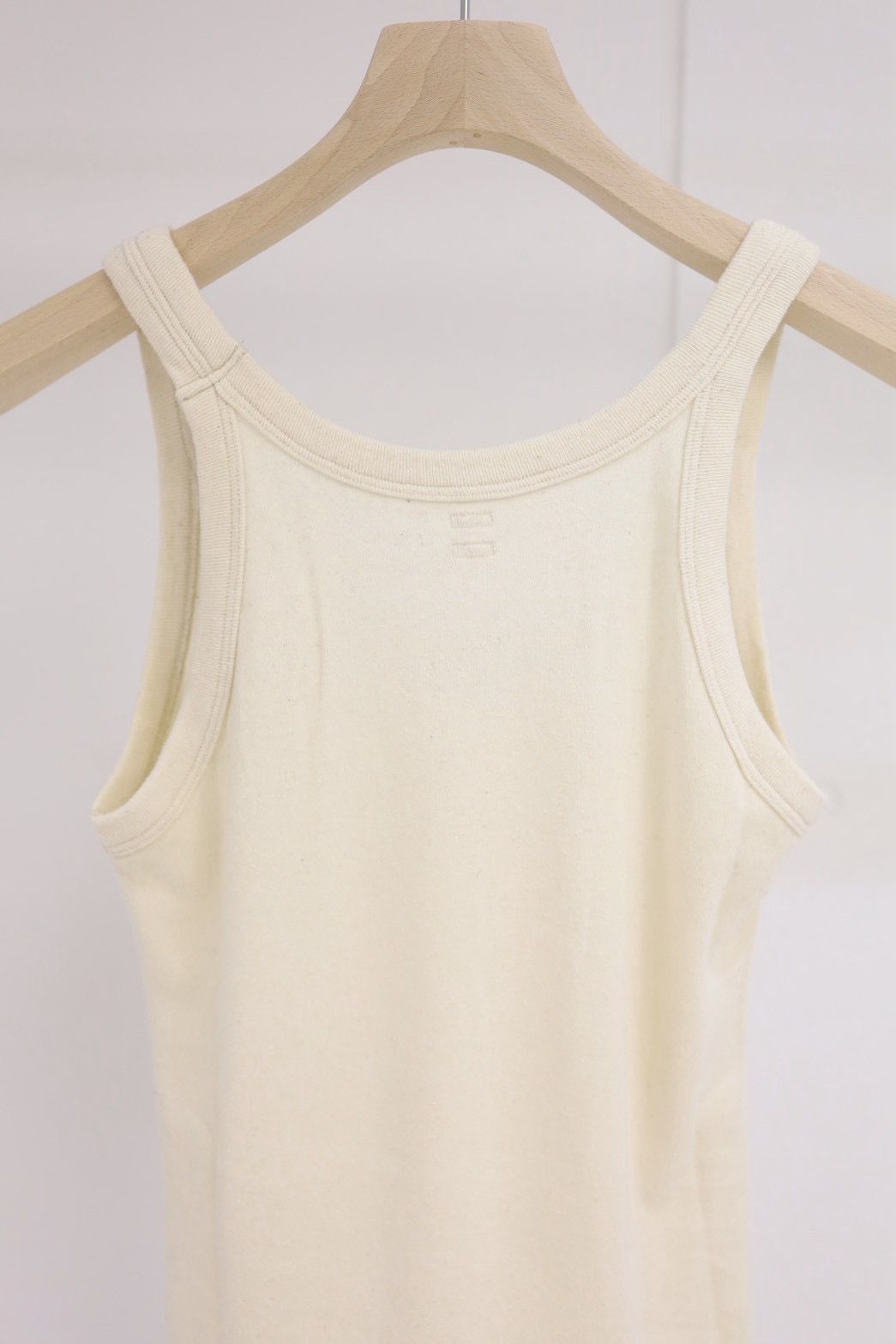blurhms 26SS Women's Co/Silk Nep Rib Tank top(BHSW26S8)Ivory