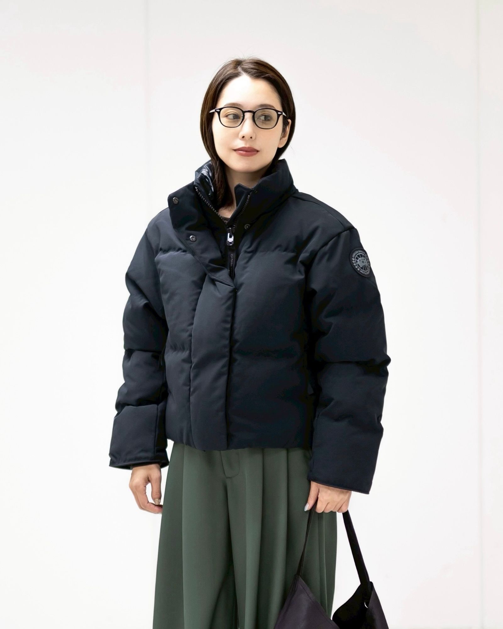 カナダグース レディース Grandview Cropped Jacket Black Label(2266WB)Black☆新作発売！