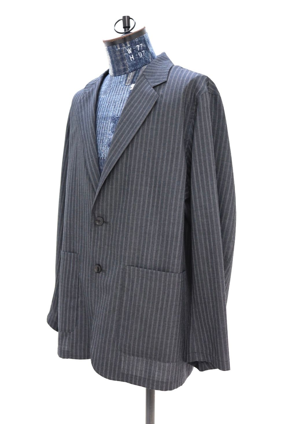 marka 26SS STROLL AROUND JACKET(M26A11SH02B)GRAY STRIPE☆新作発売！