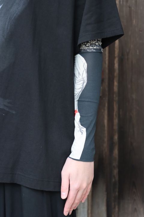 yohji yamamoto ULTIMA DENSE PLAIN STITCH WOMAN PRINT SHORT SLEEVES style.2022.1.30. ※2月2日発売