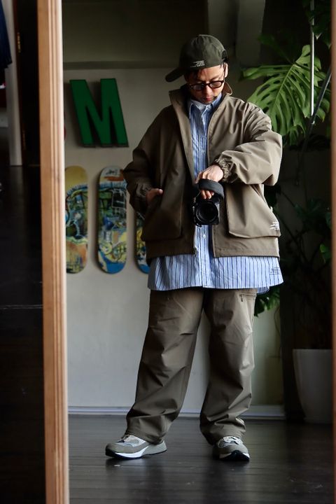 FreshService 23SS SOLOTEX TWILL FUNCTIONAL BLOUSON"KHAKI"スタイル