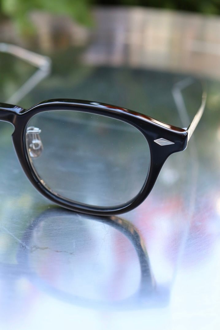 ノチノオプティカル  "JIFUSAN" #1. GLOSS BLACK × CLEAR to GREY(調光モデル)☆4月18日(土)再入荷！