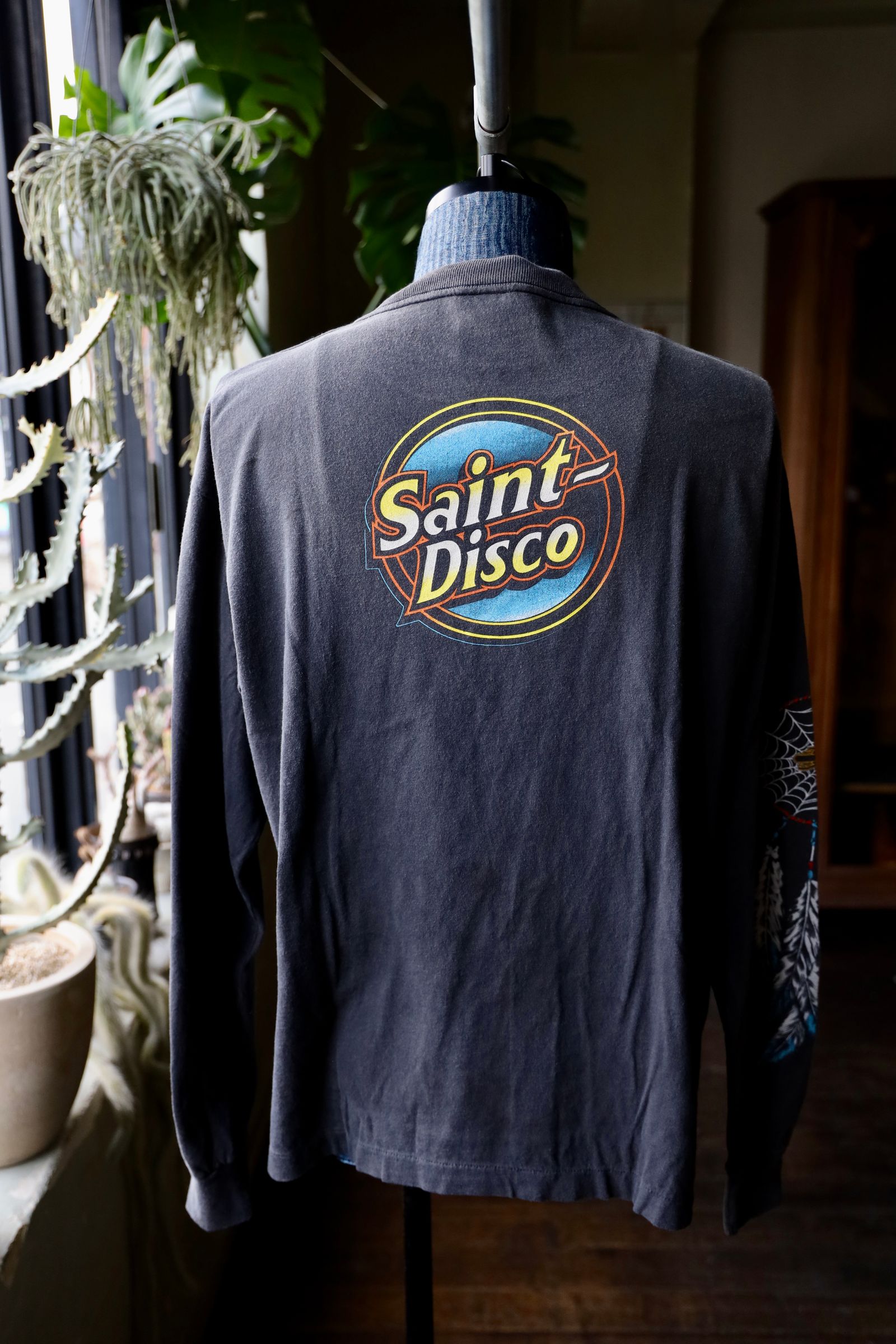 【Saint Mxxxxxx】SAINT DISCO ML_LS TEE【関税送料込】 SAINT Mxxxxxx セイントマイケル SS25 LS TEE/LOVE SAINT / BLK