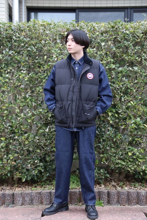 CANADA GOOSE  FREE STYLE CREW VEST"BLACK"style.2020.12.27.
