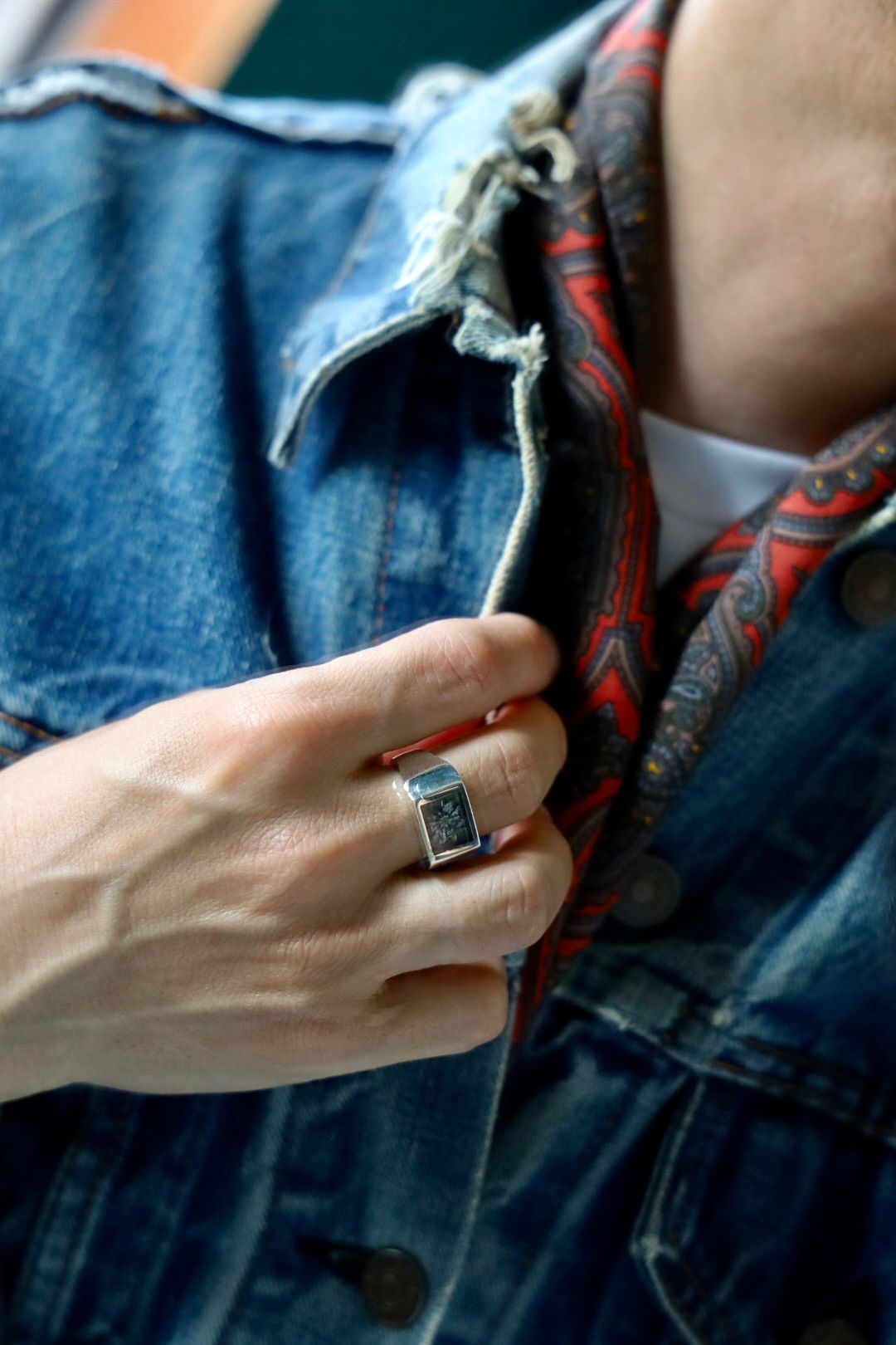 xolo 結目デザインリング XOLO - XOLO JEWELRY リング / Amulet Ring with Onyx (XOR042