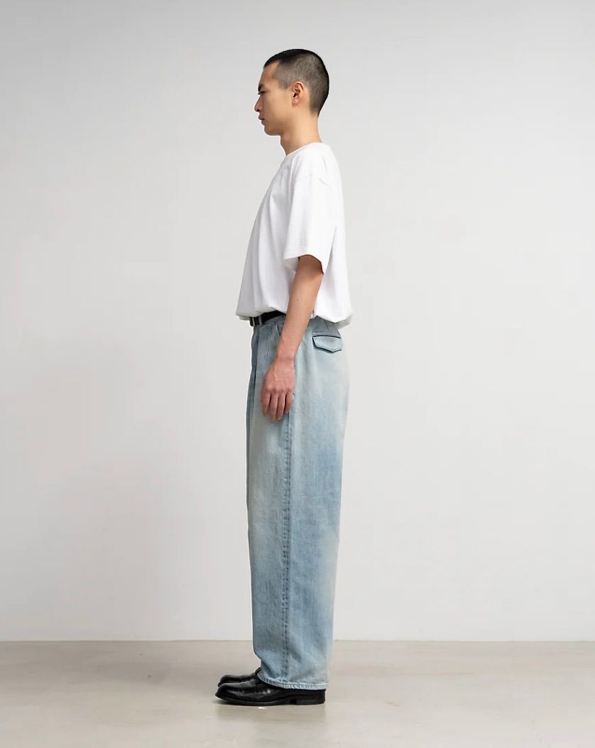 Graphpaper - グラフペーパー24SS Selvage Denim Two Tuck Pants(GU241 