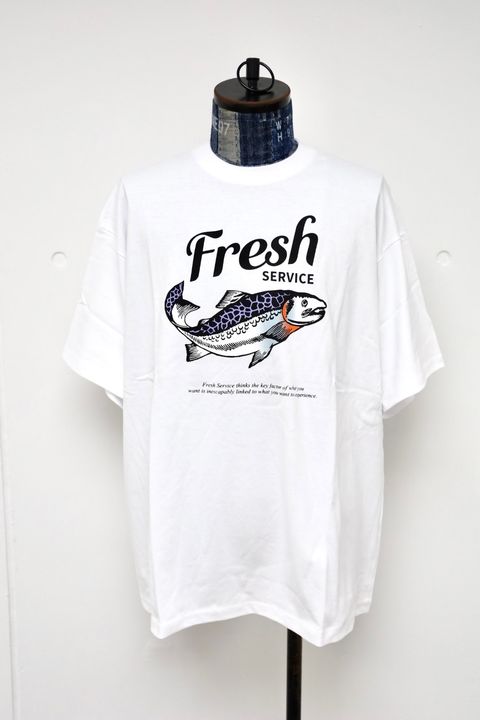 フレッシュサービス CORPORATE PRINTED S/S TEE "FISH"(FSC261-70153)WHITE☆4月18日(土)新作発売！
