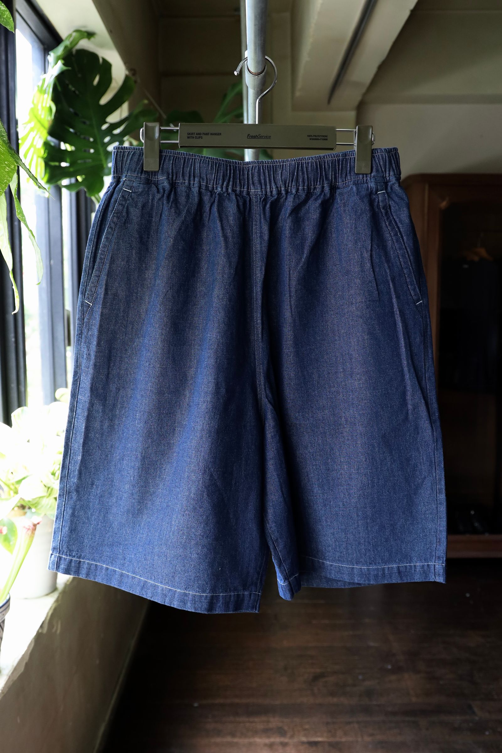 フレッシュサービス LIGHT DENIM EASY SHORTS (FSC252-40047)DARK FADE