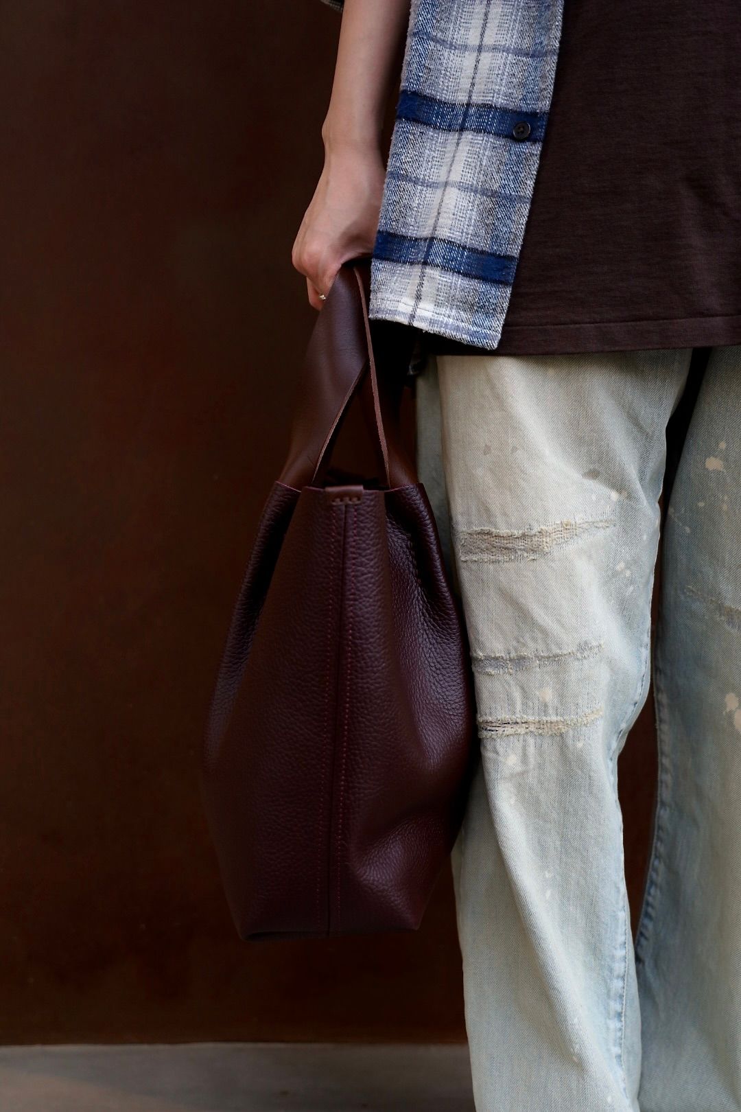 エンダースキーマ バッグ piano bag medium(mj-rb-pim)bordeaux