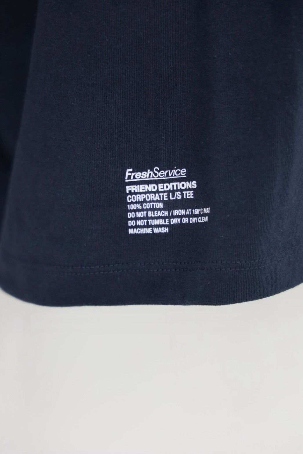 フレッシュサービス 26AW CORPORATE L/S TEE "FE MONOGRAM"(FSC263-70117FE)NAVY☆8月29日(土)新作発売！