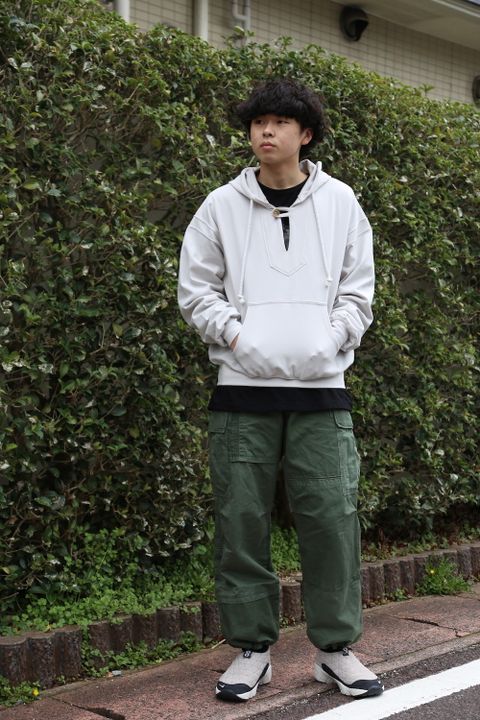 COMME des GARCONS HOMME MIXカーゴパンツ style. 2021.03.14.