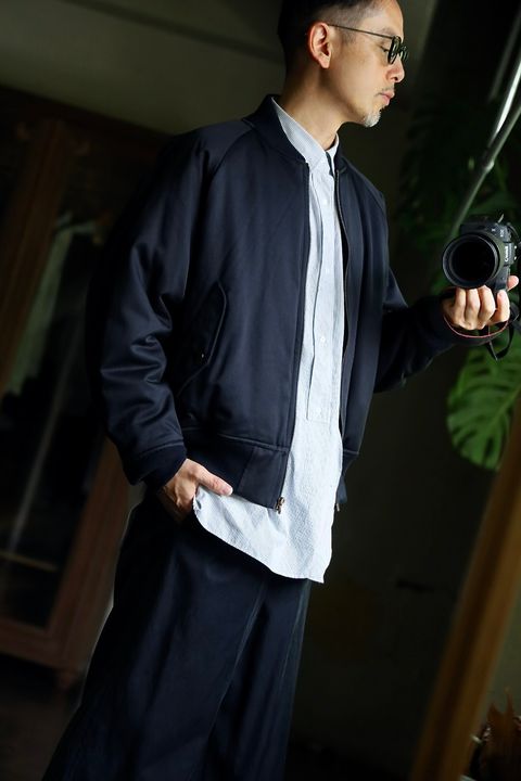 A.PRESSE Silk Padding Jacketスタイル2024.9.21.