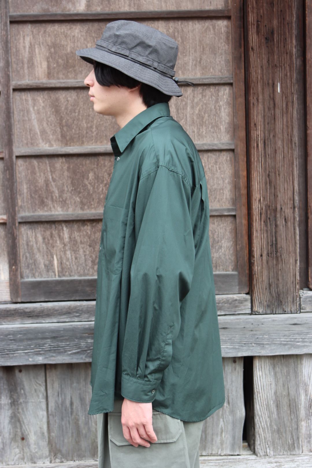 Graphpaper Broad L/S Oversized Regular Collar Shirt style.2022.7 