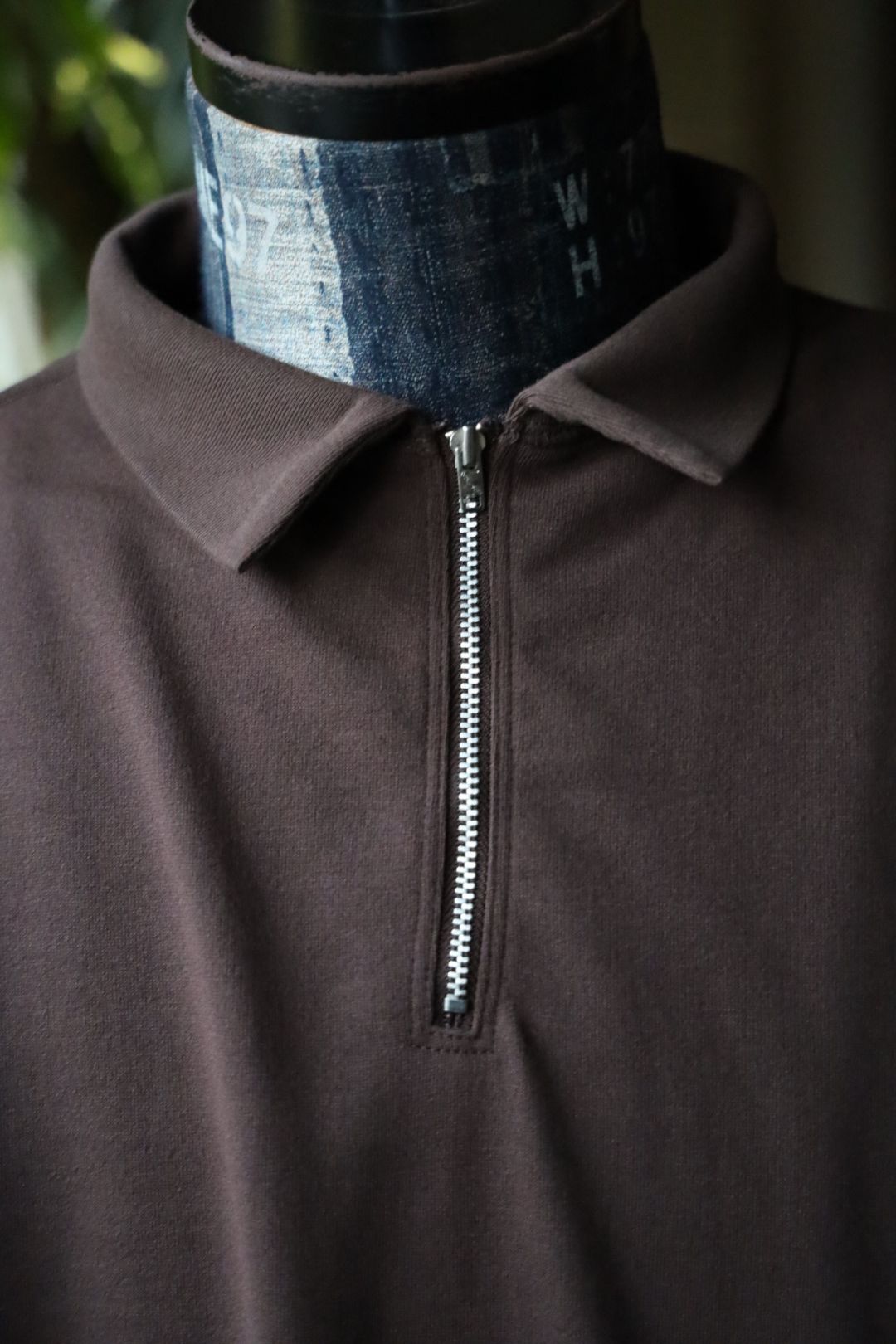 ファウンダ 25AW HALF ZIP LONG SLEEVE SHIRT (015FD252012)BROWN☆7月12(土)12:00発売！