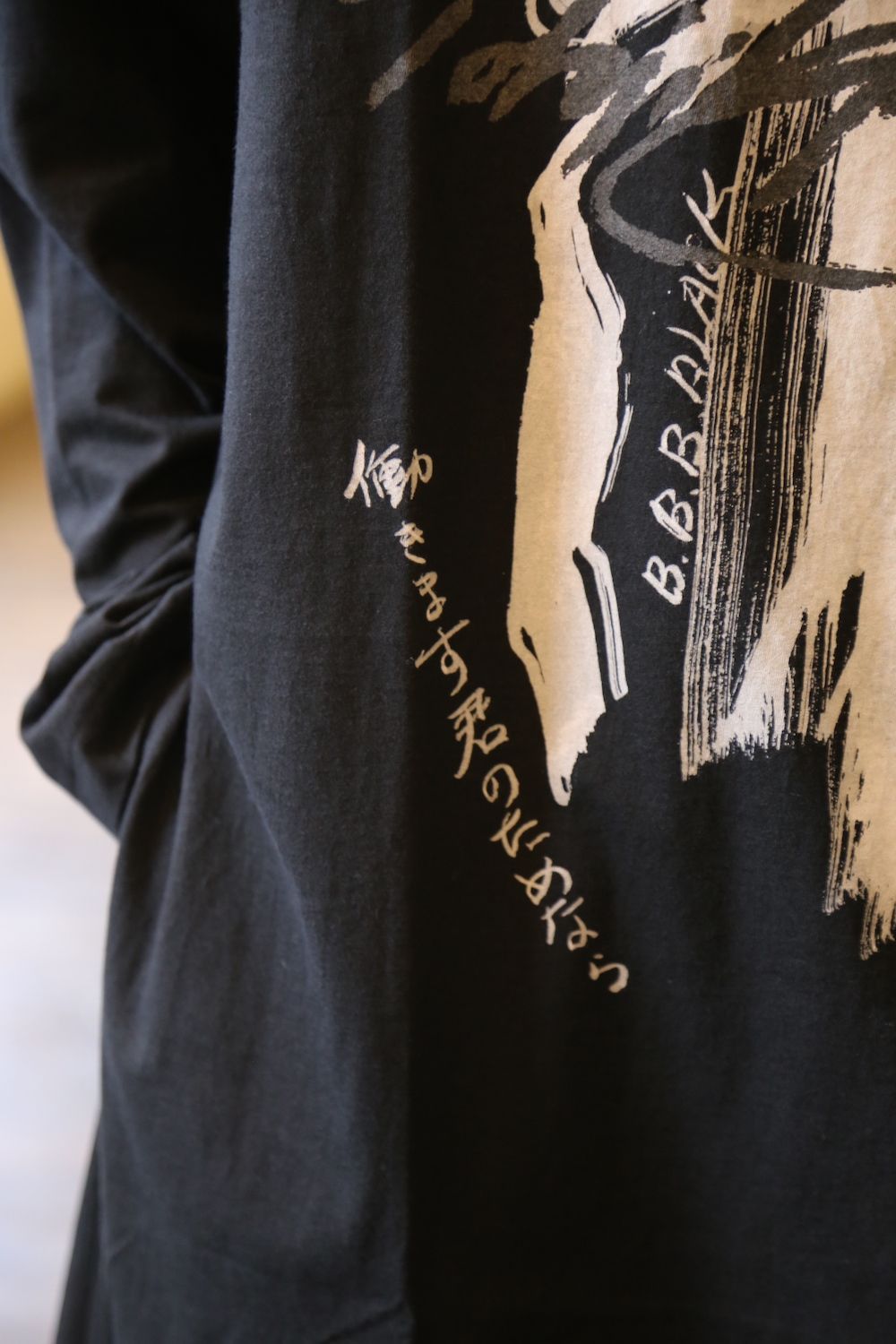 Yohji Yamamoto 2020AW 新作前後長袖メッセージプリントカットソー style.2020.7.26.