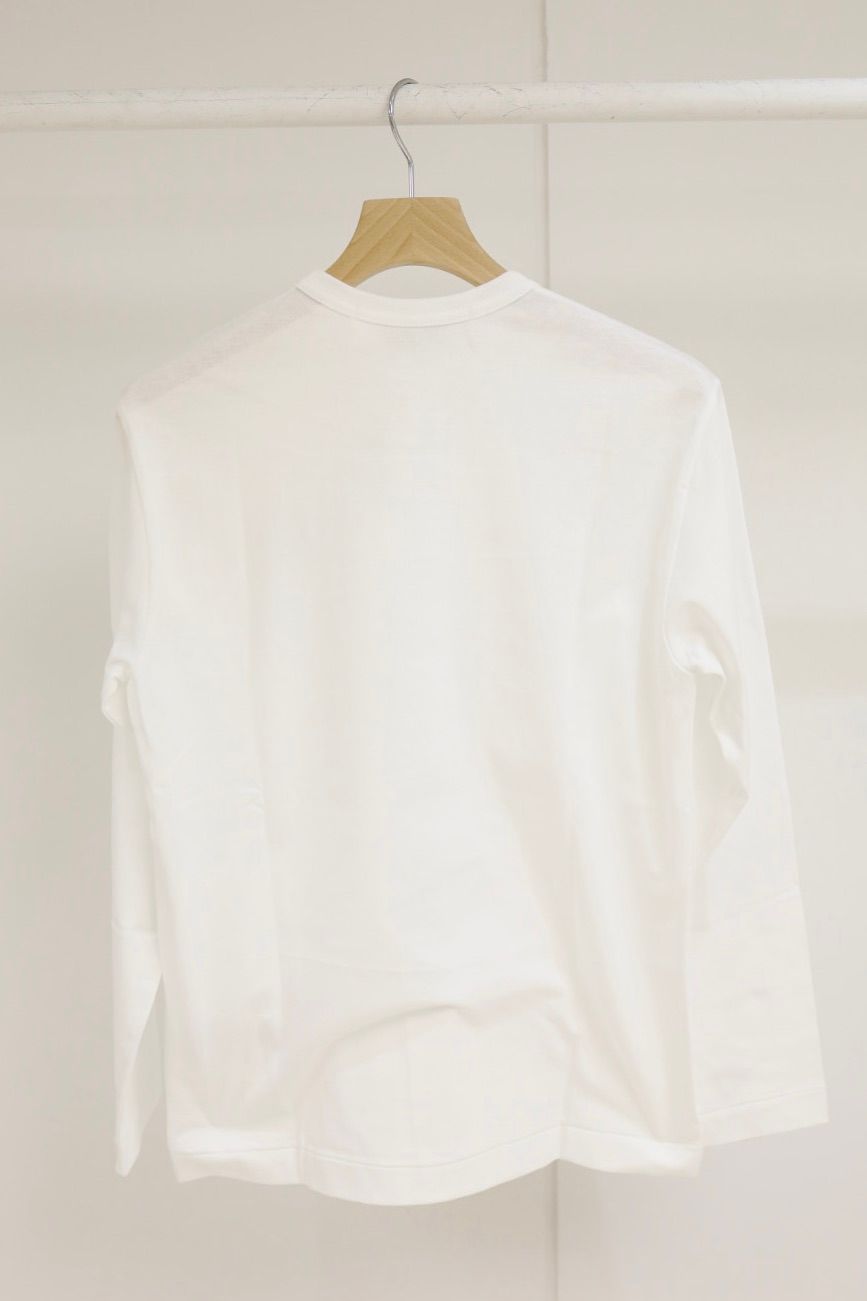 PLAYプレイコムデギャルソン ワンポイントロングスリーブTシャツ(WHITE×BLACK HEART) ☆11月1日(土)発売！