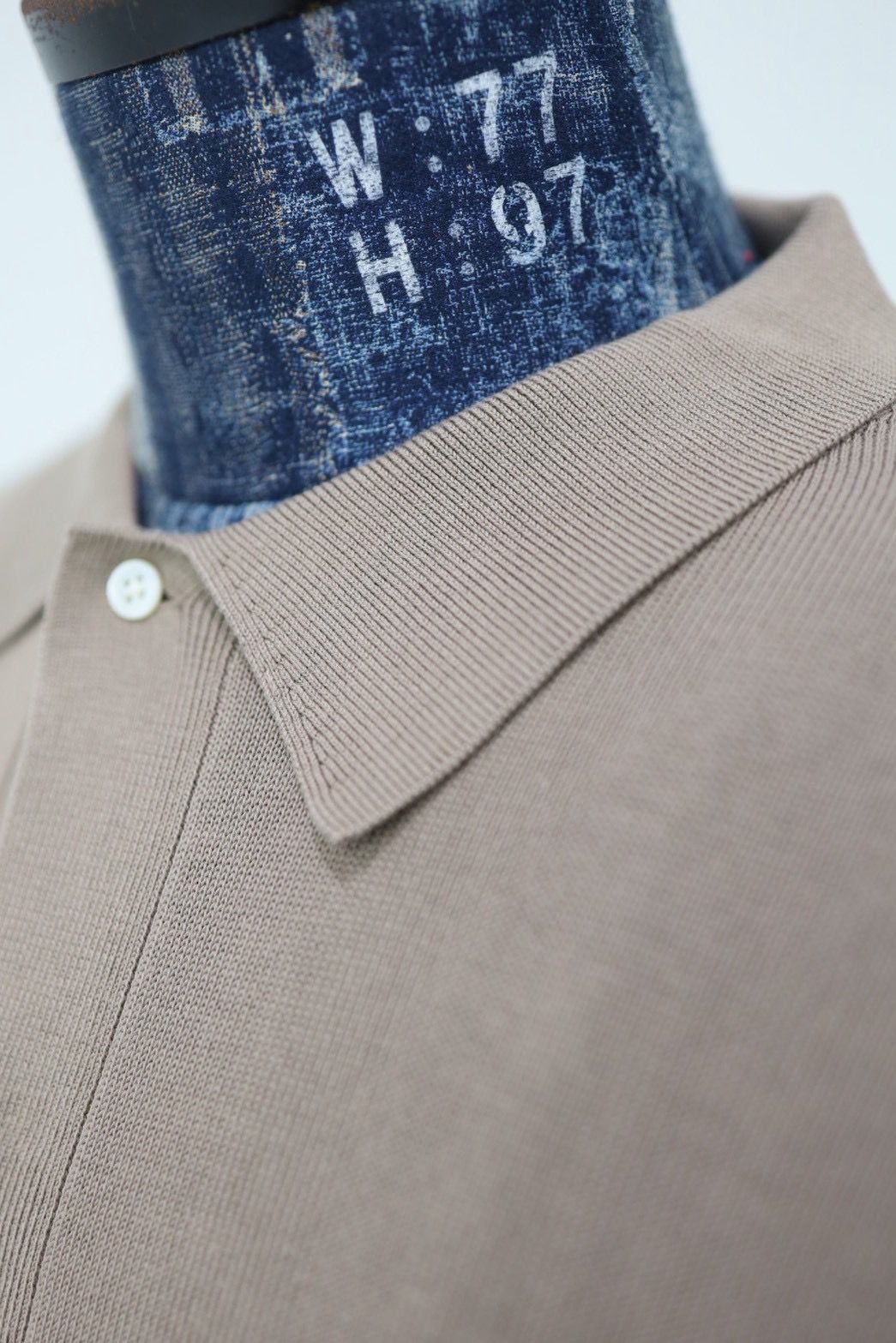 グラフペーパー26SS Suvin High Gauge Knit Oversized L/S Shirts (GU261-80263C)TAUPE☆1月17日(土)発売！